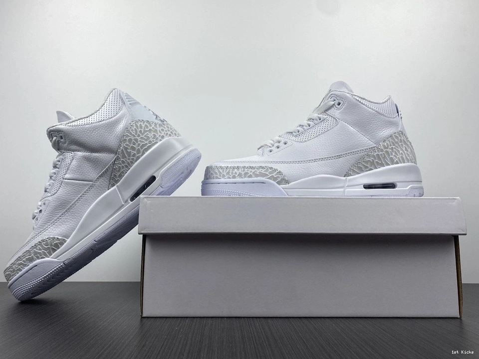 Air Jordan 'Triple  429487-111 3 Retro White' PS 0110
